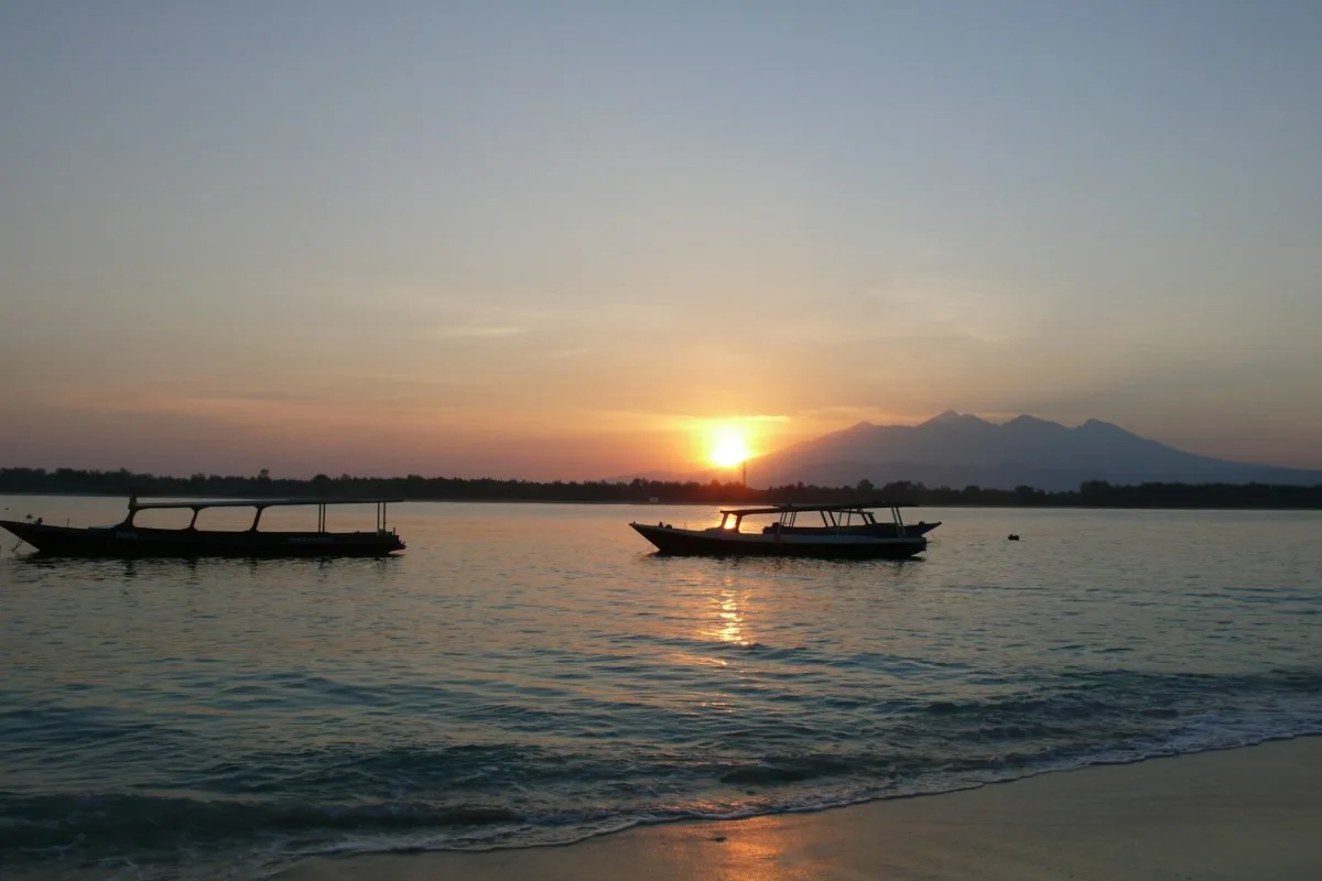 sunset gili trawangan