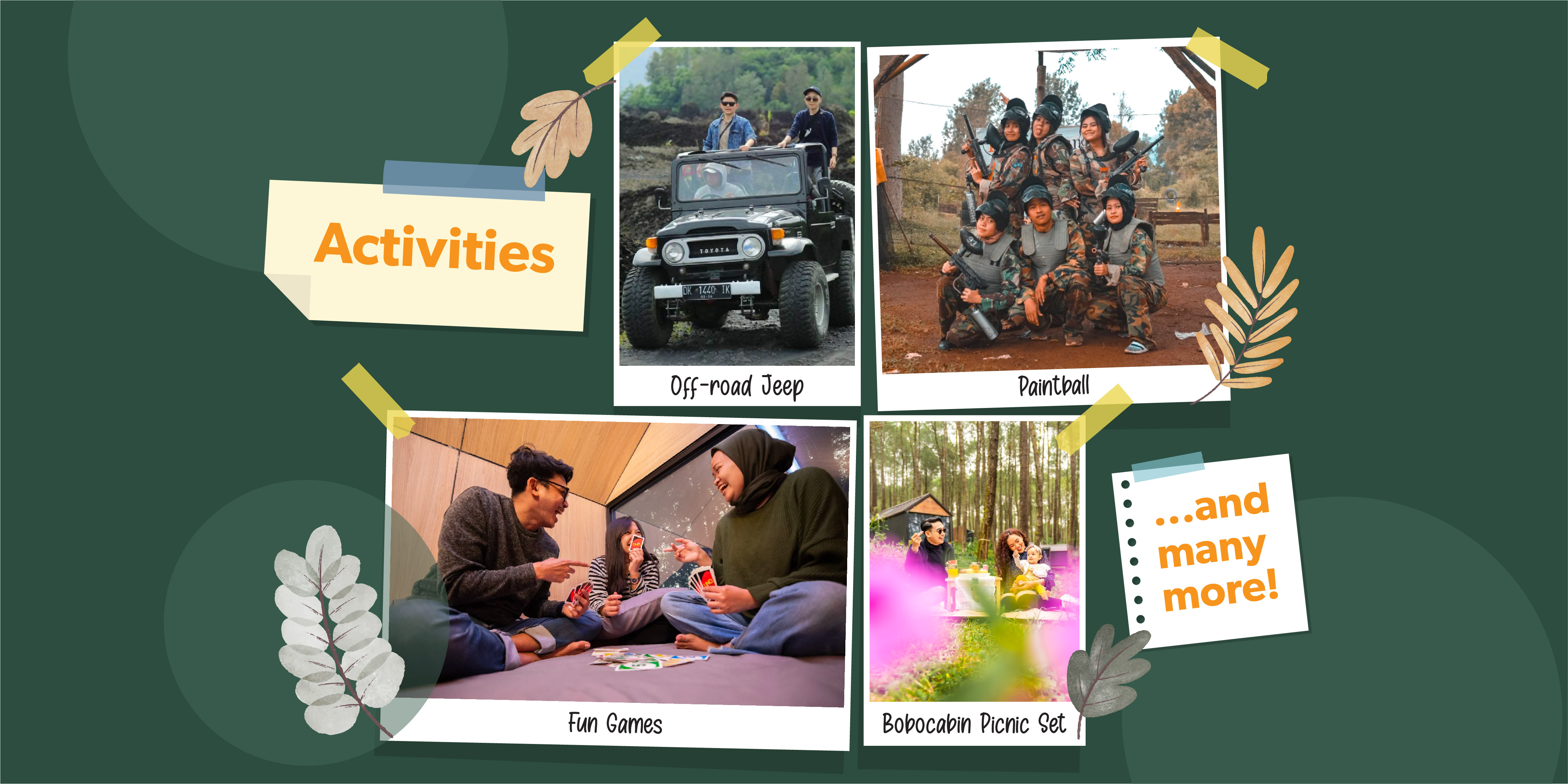 aktifitas di bobocabin