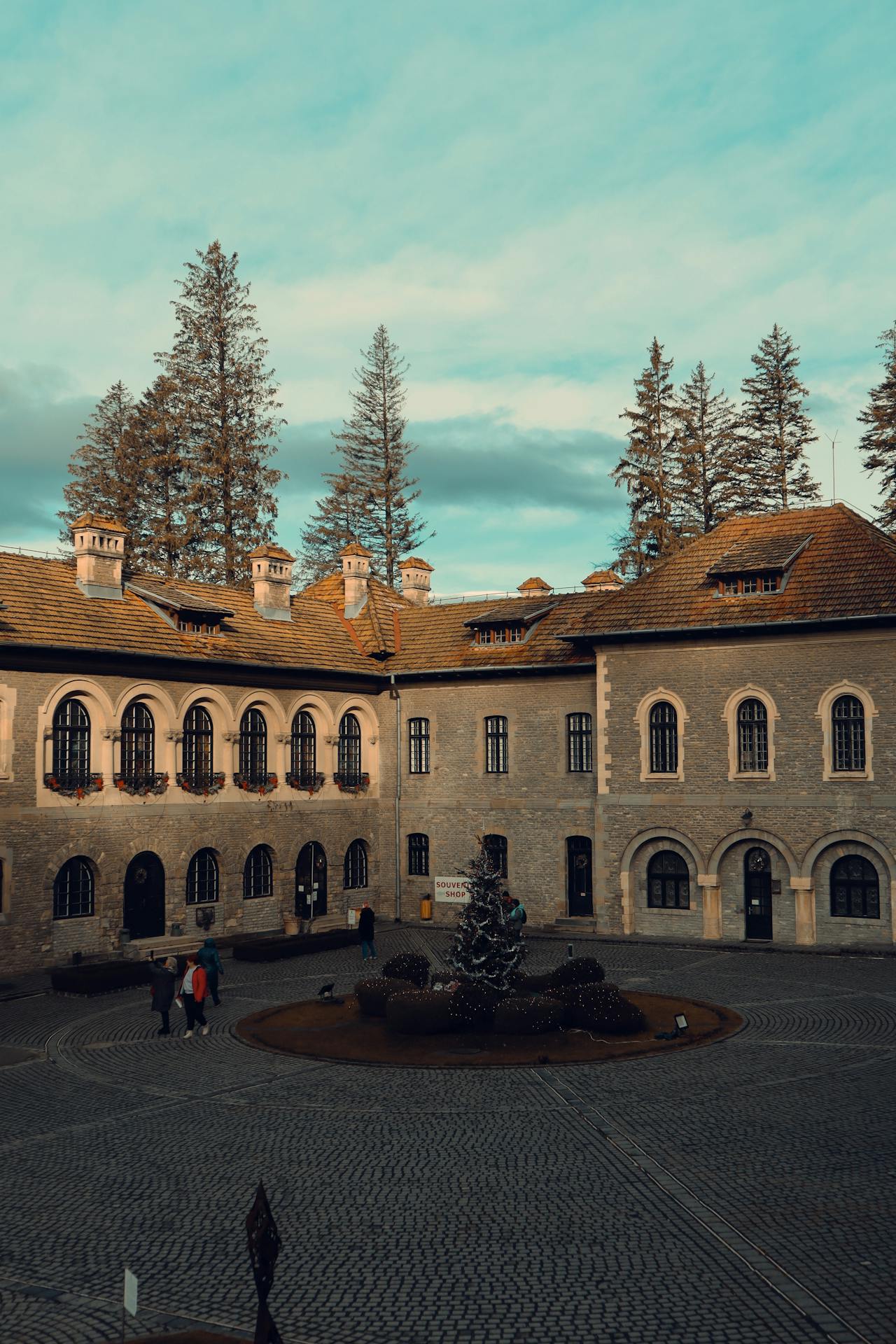 Cantacuzino Castle Inner Square