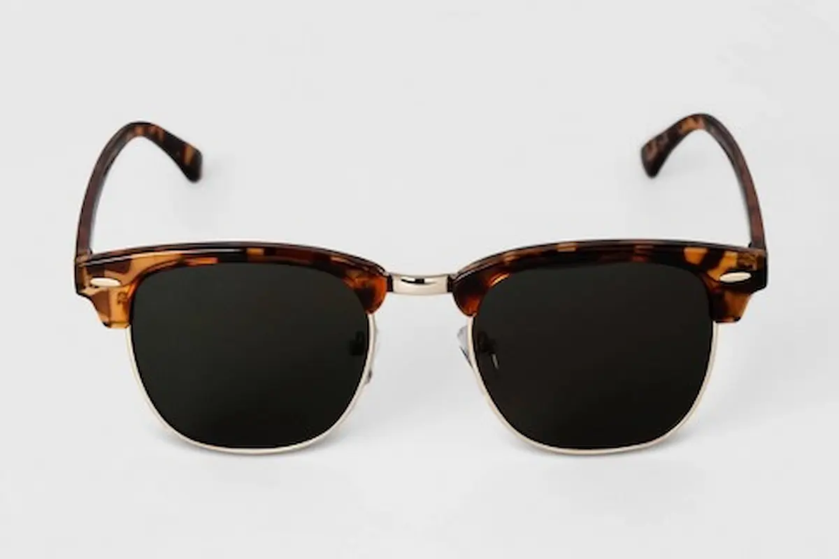 Men's Retro Browline Sunglasses