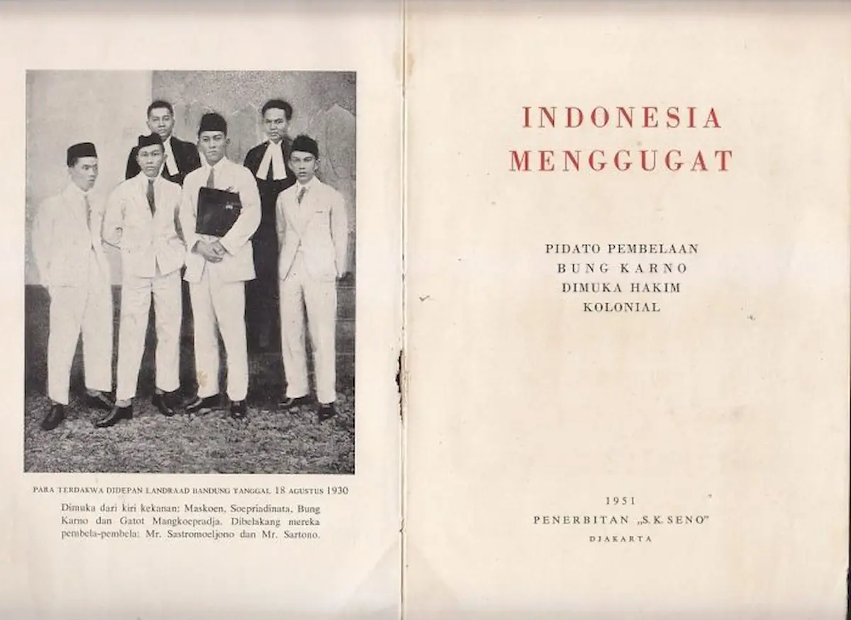 Dokumen Poster Soekarno di Gedung Indonesia Menggugat