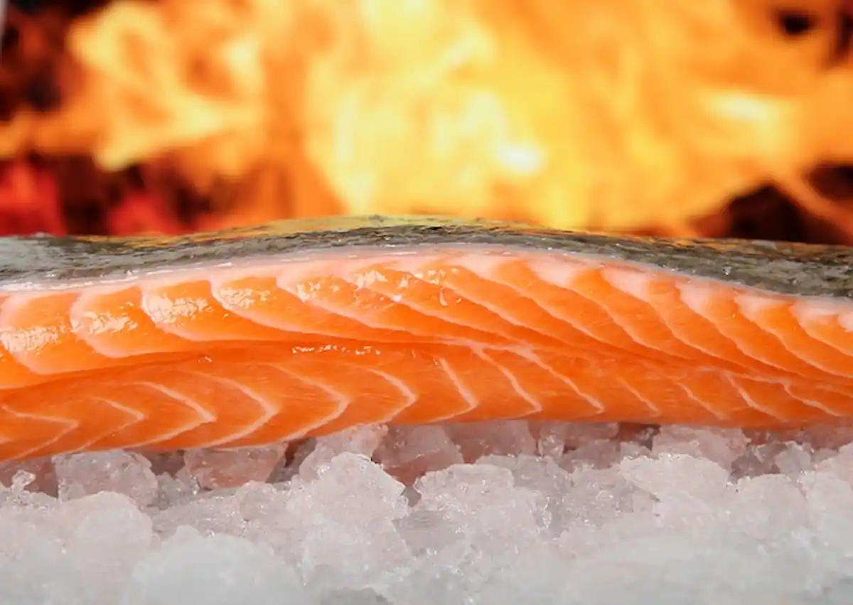 Cabut Duri Ikan Salmon dan Tidak Membuang Kulit
