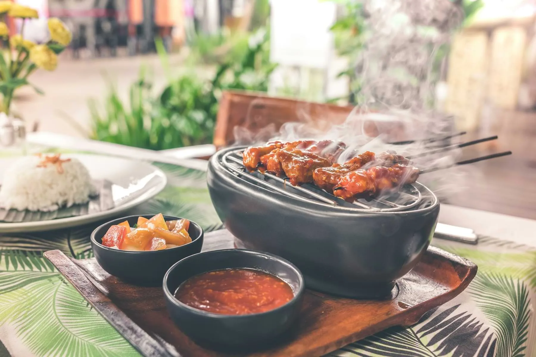 An array of Indonesian traditional dishes - Best restaurants in Canggu