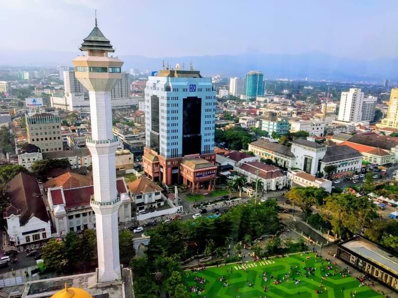 Aerial view of Alun-Alun Bandung - things to do in Bandung