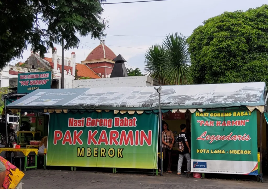 Nasi Goreng Babat Pak Karmin Mberok - kuliner dekat Stasiun Semarang Tawang