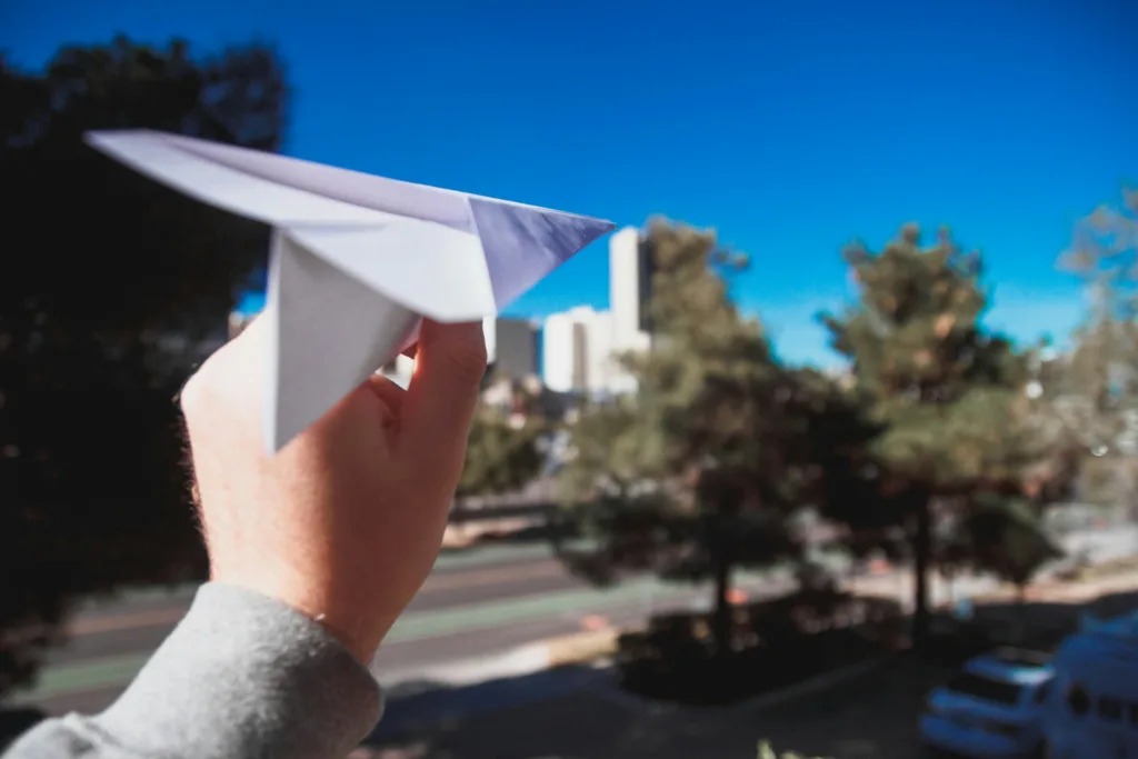 games outbound team building - paper plane