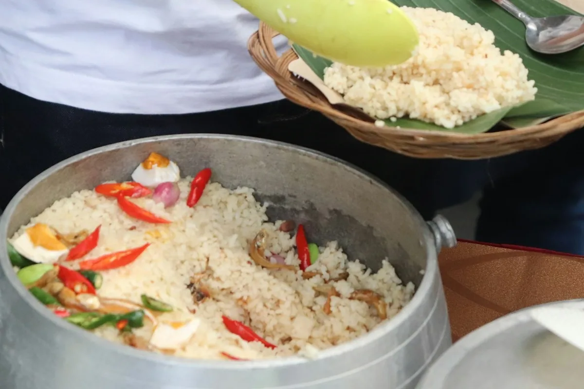 makanan khas indonesia, nasi liwet