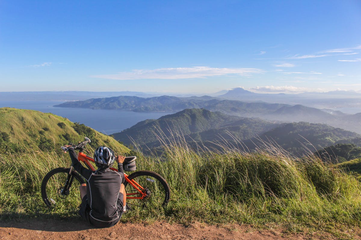 naik sepeda di gunung, gunung ranti