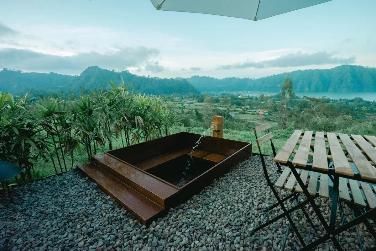 hot springs in kintamani, bobocabin kintamani hotspring