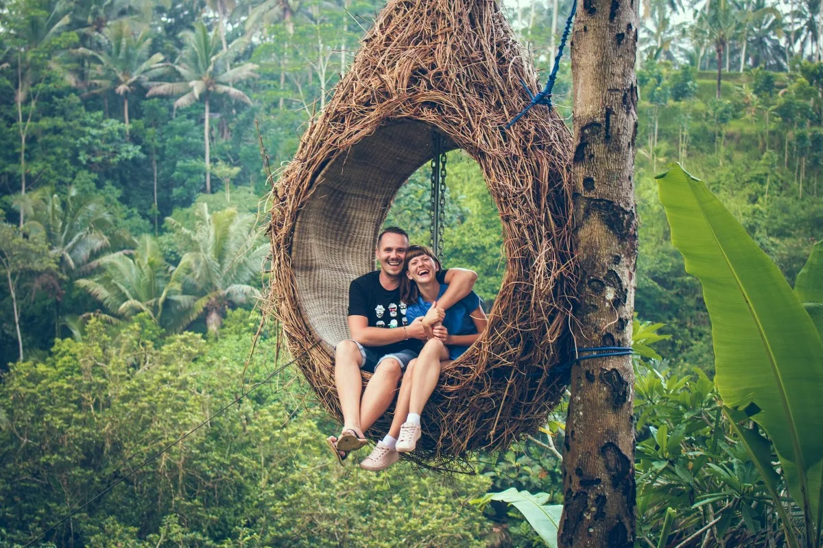 best weekend getaways for couple, bali swing