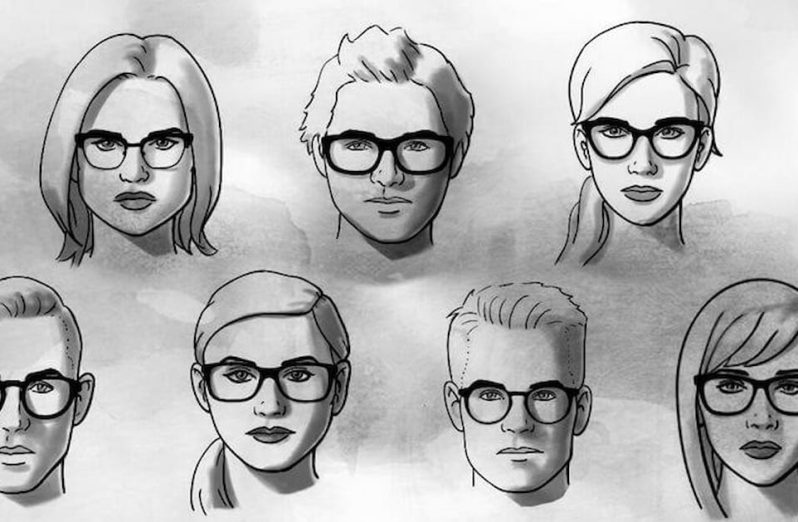 model kacamata sesuai bentuk wajah dan hidung