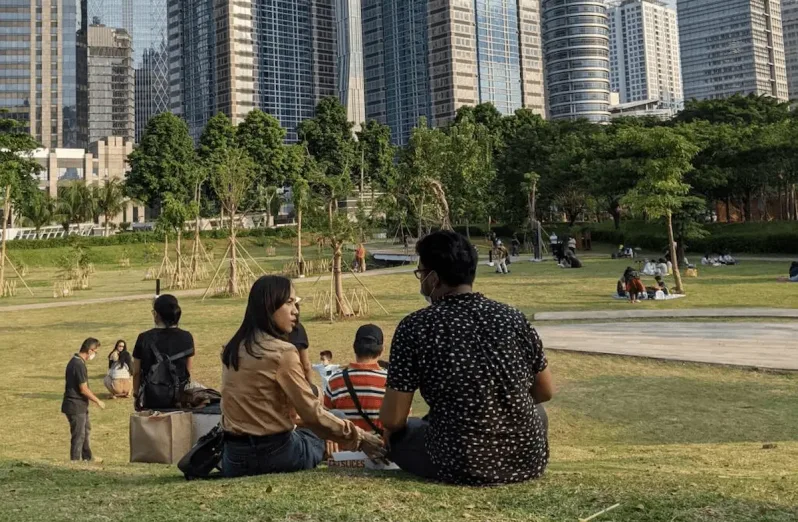 Nice Picnic at Taman Kota Gelora Bung Karno Taman Kota di Indonesia