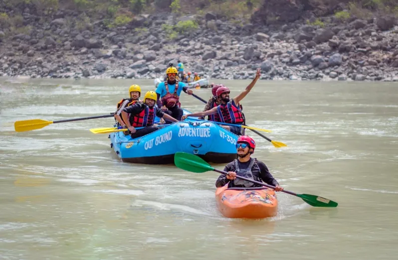 outbound di lembang, rafting