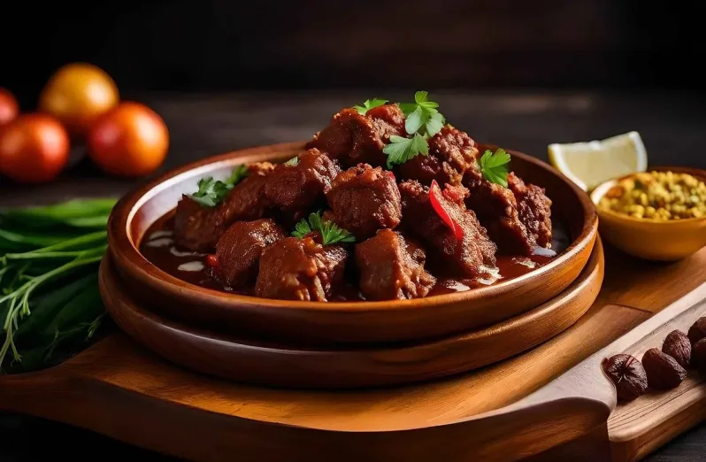 rendang, masakan khas padang