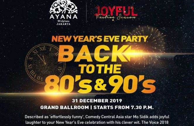 event malam tahun baru back to the 80s