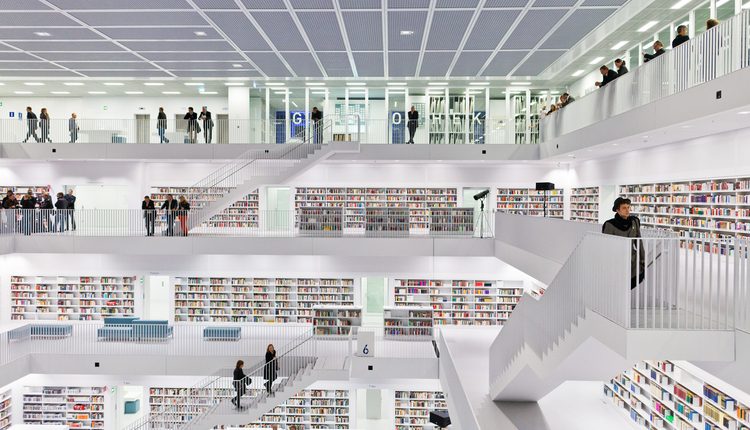 stuttgart city library perpustakaan terindah di dunia